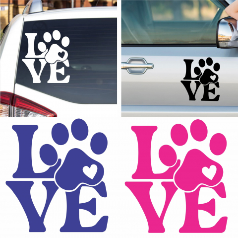 Stickere auto animale la bord - Sticker Auto - Love labute