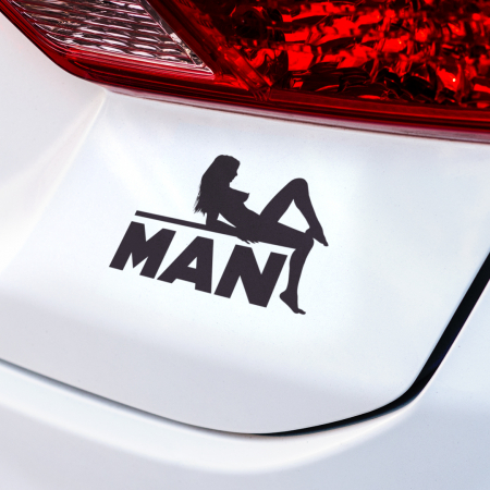 Diverse - Sticker Auto - Man sexy girl