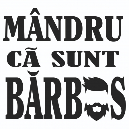Sticker Auto - Mandru ca sunt barbos [1]