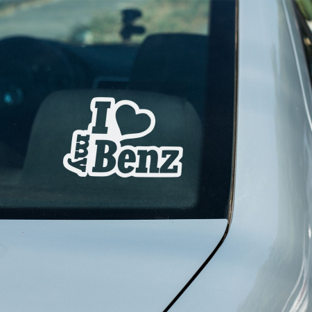 I love my ... Stickers - Sticker Auto Mercedes - I Love My Benz