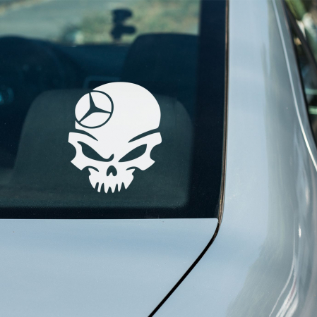 Stickere Marci Auto - Sticker Auto - Mercedes Skull
