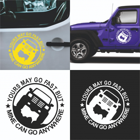 Off-Road - Sticker Auto - Mine can go anywhere