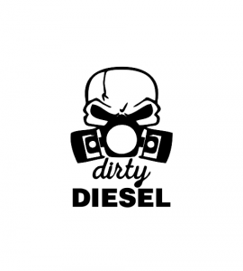 Sticker Auto - Dirty Diesel Craniu [0]