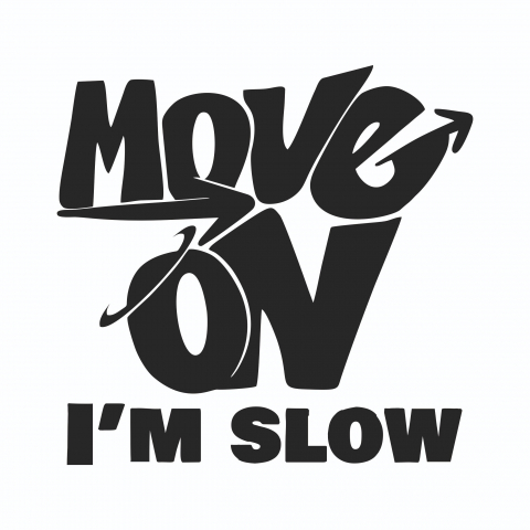 Sticker Auto - Move on I'm slow [1]