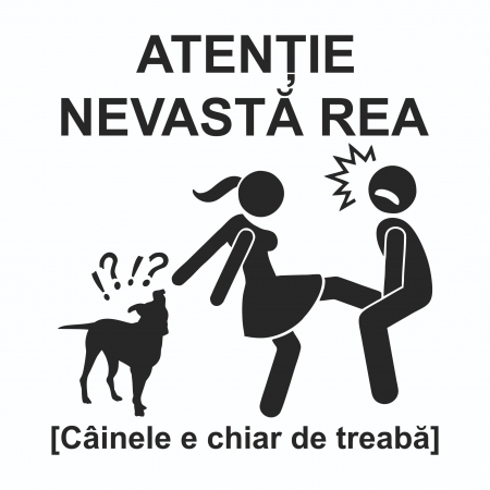 Sticker Auto - Nevasta rea [1]