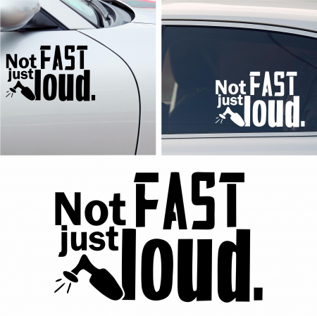 Mesaje - Sticker Auto not fast just loud