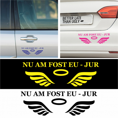 Stickere Auto - Sticker auto - Nu am fost eu