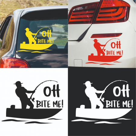 Stickere Auto - Sticker Auto - Oh bite me!