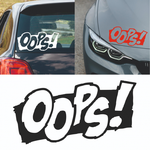 Diverse - Sticker Auto - Oops