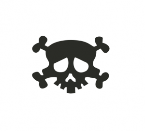 Cadouri De Sezon - Sticker Auto - Craniu