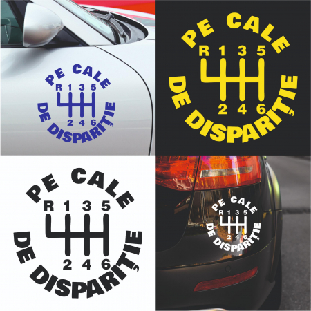Racing - Sticker auto - Pe cale de disparitie