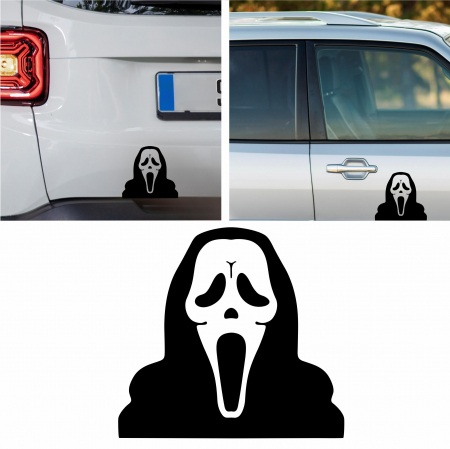 Stickere Gaming / Filme - Sticker Auto - Peeking Ghostface