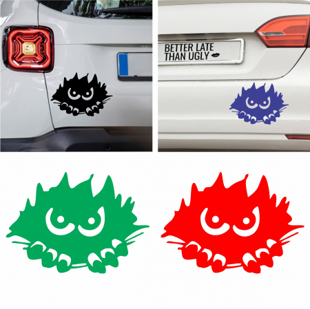 Stickere Auto - Sticker Auto Peeking Monstru