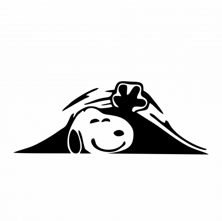 Sticker Auto - Peeking Snoopy [1]