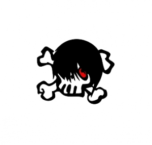 Diverse - Sticker Auto Skull Girl