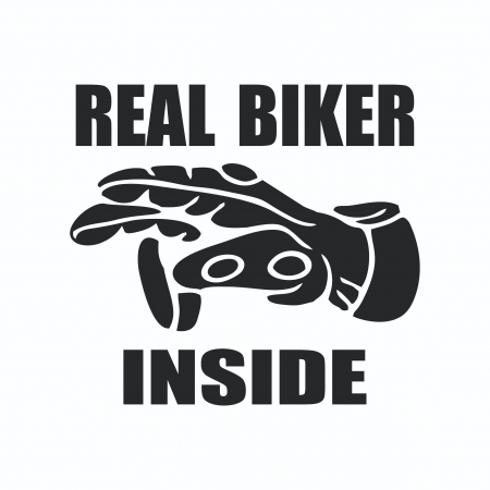 Sticker Auto - Real Biker Inside [1]
