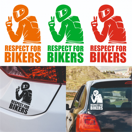 Stickere Moto - Sticker Auto - Respect for bikers 2
