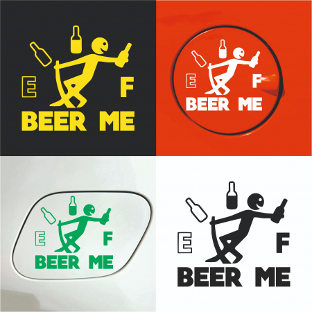 Stickere auto rezervor - Sticker Auto rezervor - Beer me