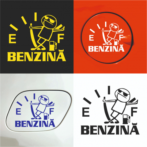 Stickere Auto - Sticker Auto rezervor - Benzina