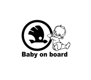 Skoda - Sticker Auto Baby on Board Skoda