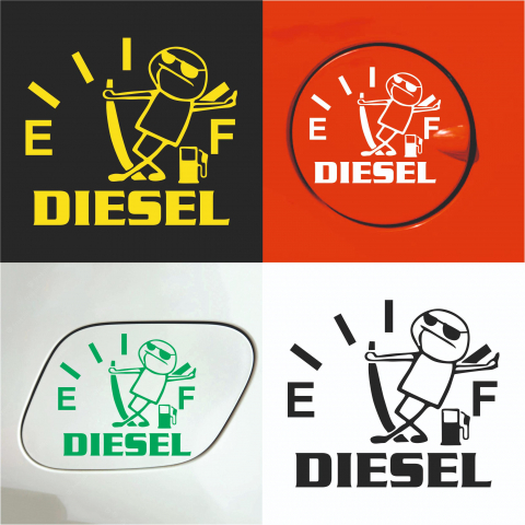 Stickere auto rezervor - Sticker Auto rezervor - Diesel