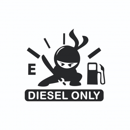 Sticker Auto rezervor - Diesel Ninja [1]