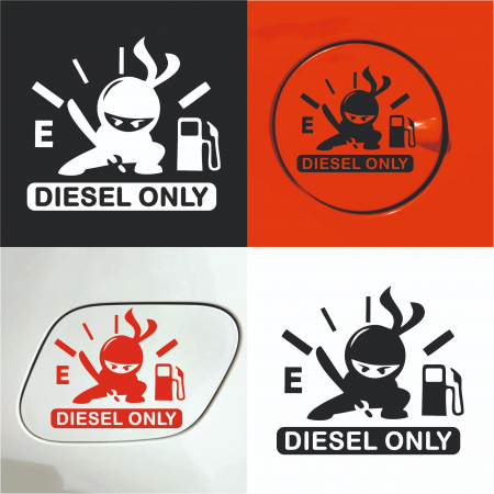 Stickere auto rezervor - Sticker Auto rezervor - Diesel Ninja