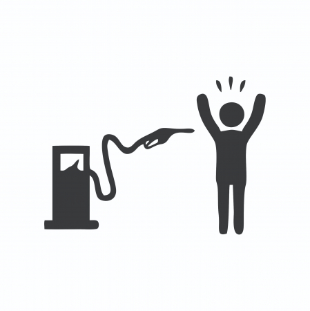 Sticker Auto Rezervor - Hands up [1]