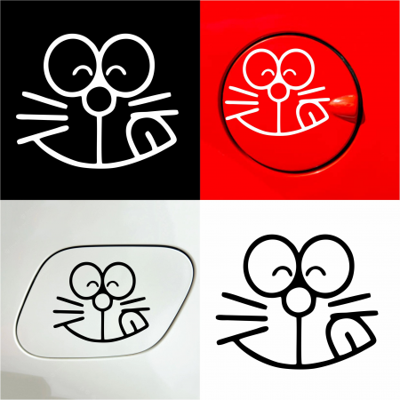 Stickere auto rezervor - Sticker Auto rezervor - Pisica