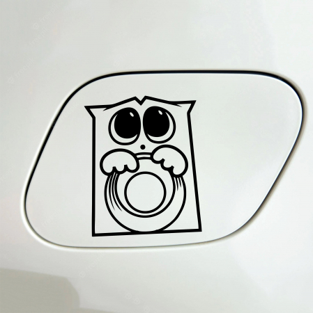 Stickere auto rezervor - Sticker Auto Rezervor - Pisica Infometata 2
