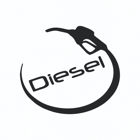 Sticker Auto rezervor - Pompa diesel [1]