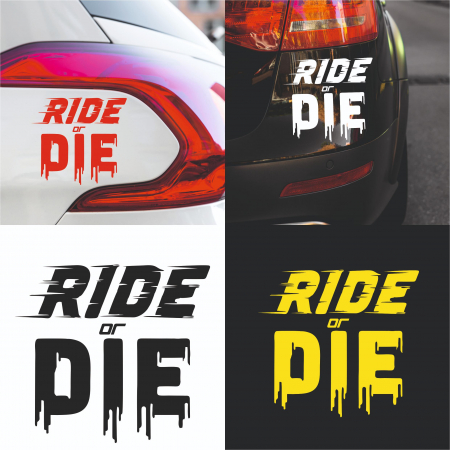 Racing - Sticker Auto - Ride or die
