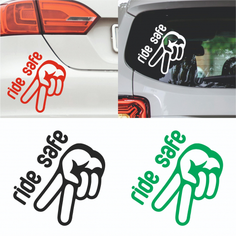 Stickere Moto - Sticker Auto - Ride Safe