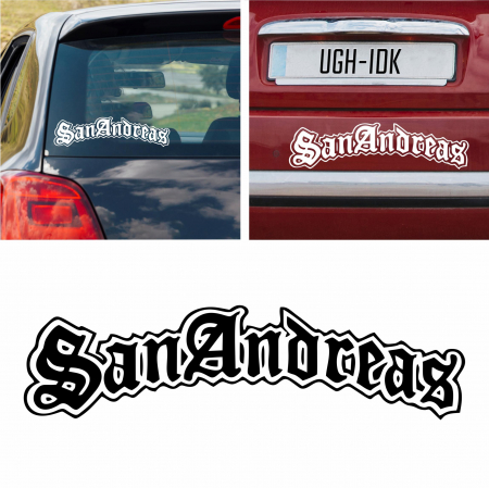 Stickere Gaming / Filme - Sticker Auto - San Andreas