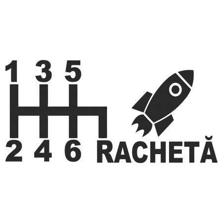 Sticker Auto - Schimbator R de la Racheta [1]