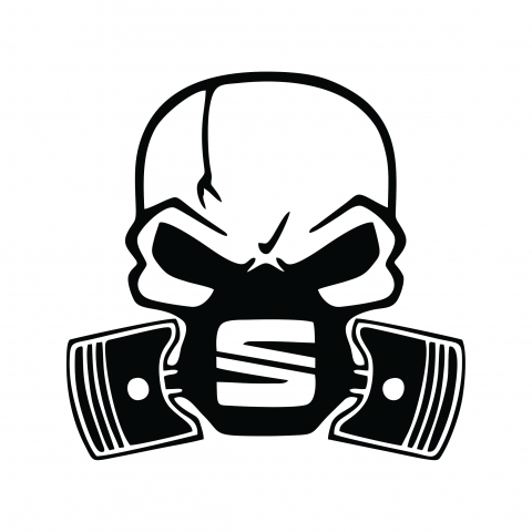 Sticker Auto - Seat Skull [1]