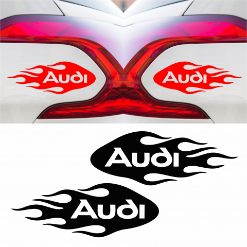 I love my ... Stickers - Sticker Auto - Set Audi Flacara
