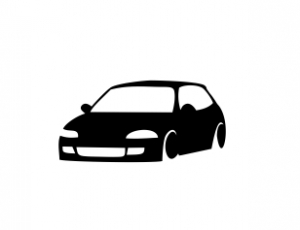 Siluete auto - Sticker Auto Silueta Masina