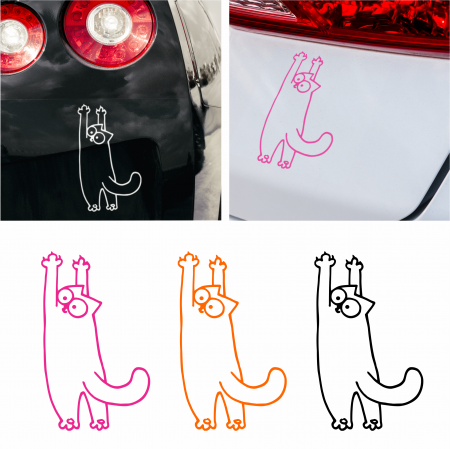 Stickere Funny - Sticker Auto - Simon's Cat 2
