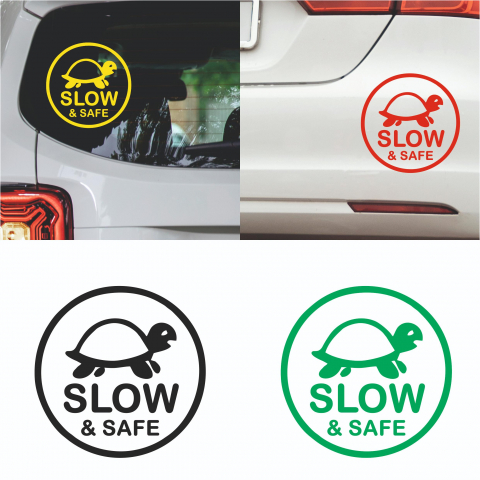 Stickere auto pentru incepatori - Sticker Auto - Slow and Safe