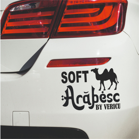 Mesaje - Sticker Auto - Soft Arabesc by Vericu
