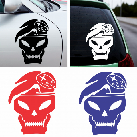 Stickere Marci Auto - Sticker Auto - Subaru Skull