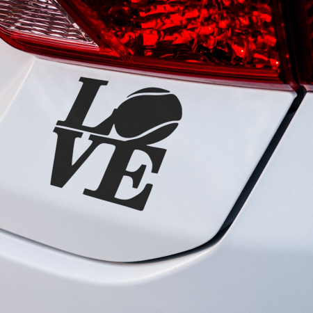 Stickere Auto Tennis - Sticker Auto Tennis - Love