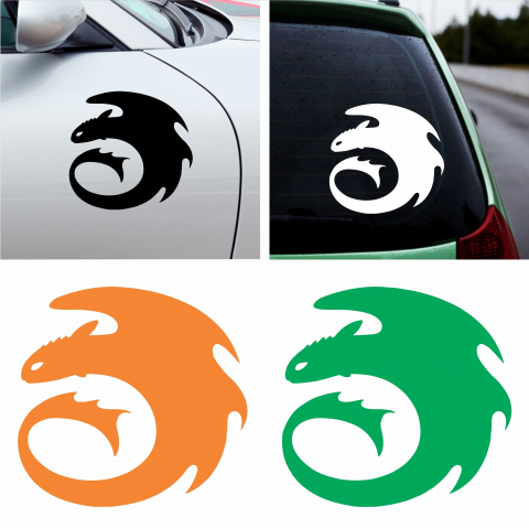 Stickere Gaming / Filme - Sticker Auto - Toothless HTTYD
