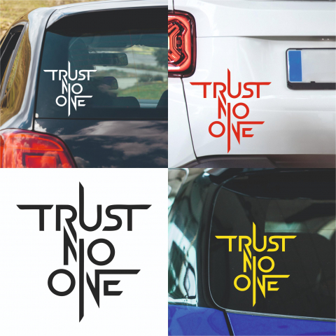 Mesaje - Sticker Auto - Trust no one