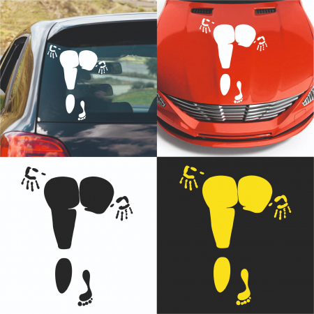 Stickere Auto - Sticker Auto - Urme de femeie
