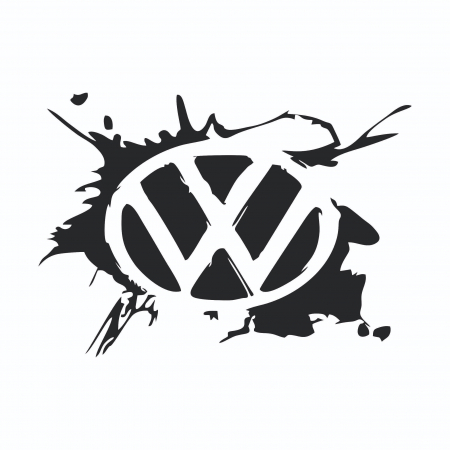 Sticker Auto - Volkswagen pata de vopsea [1]