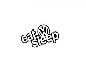 Volkswagen - Sticker Auto - Eat Sleep VW