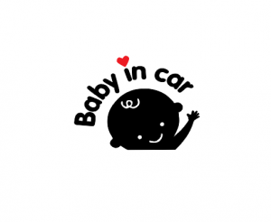 Stickere Funny - Sticker Auto - Baby In Car