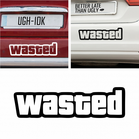 Stickere Gaming / Filme - Sticker Auto - Wasted GTA